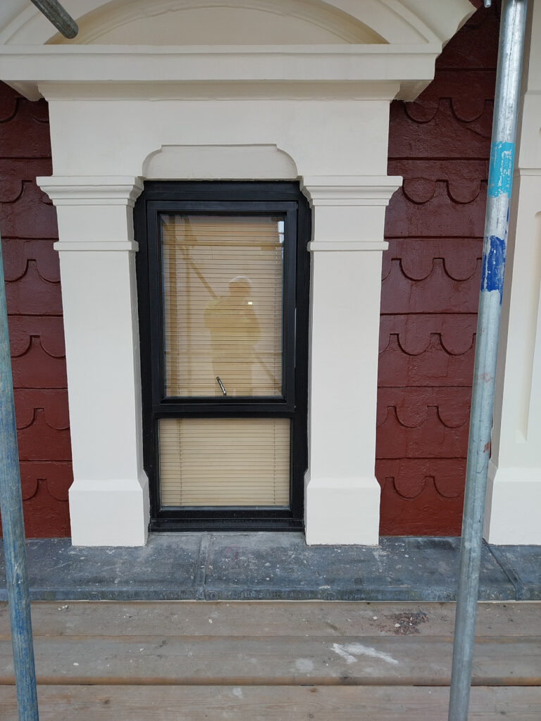 New windows and decorative finishes-detail